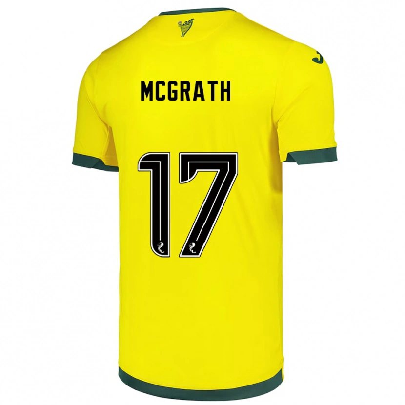 Danxen Criança Camisola Jamie Mcgrath #17 Amarelo Verde Alternativa 2025/26 Camisa Brasil