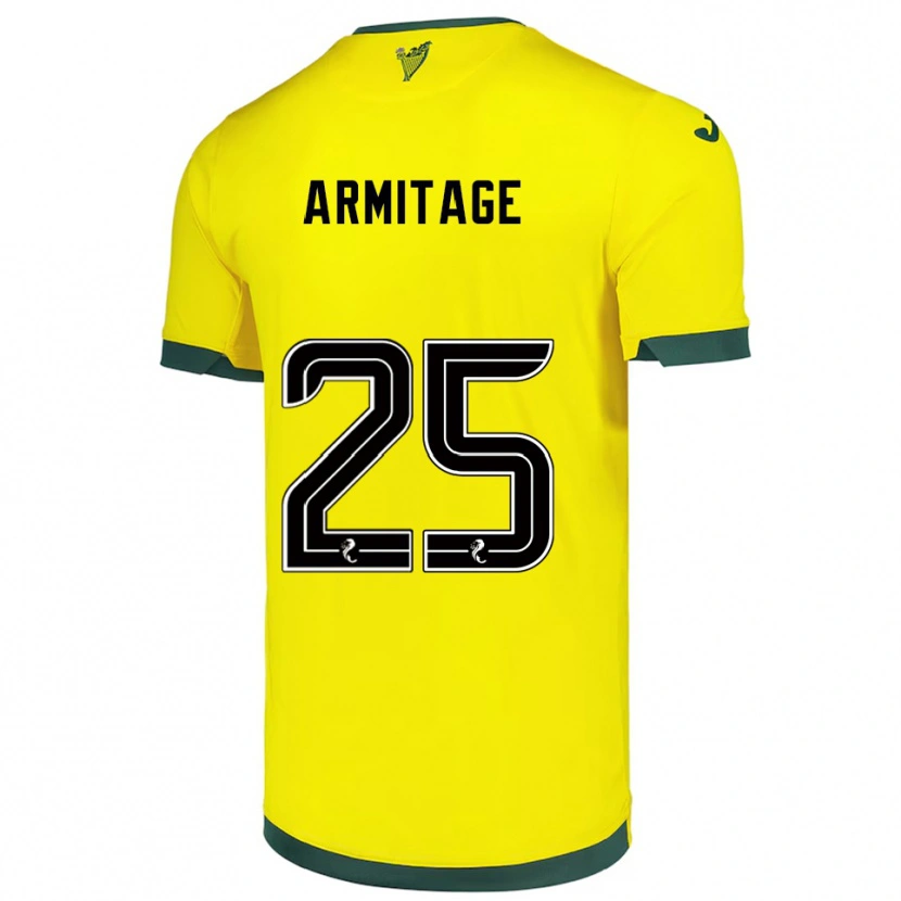Danxen Criança Camisola Rowena Armitage #25 Amarelo Verde Alternativa 2025/26 Camisa Brasil