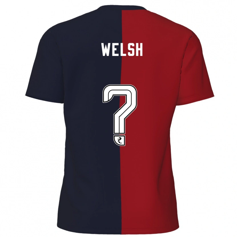 Danxen Criança Camisola Cobi Welsh #0 Vermelho Azul Marinho Alternativa 2025/26 Camisa Brasil