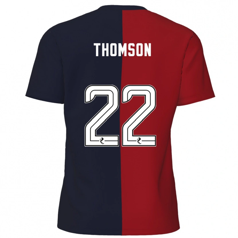 Danxen Criança Camisola Jack Thomson #22 Vermelho Azul Marinho Alternativa 2025/26 Camisa Brasil