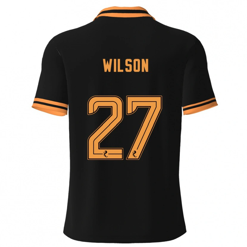 Danxen Criança Camisola Danny Wilson #27 Preto Amarelo Alternativa 2025/26 Camisa Brasil