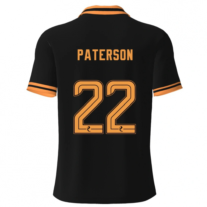 Danxen Criança Camisola Maura Paterson #22 Preto Amarelo Alternativa 2025/26 Camisa Brasil