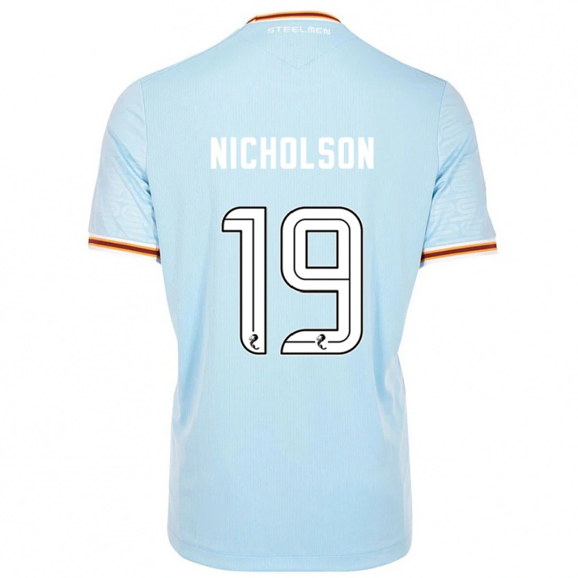 Danxen Criança Camisola Sam Nicholson #19 Azul Celeste Alternativa 2025/26 Camisa Brasil
