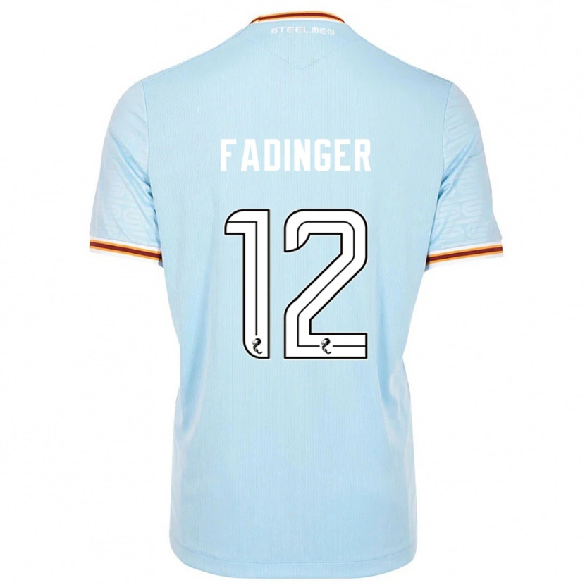 Danxen Criança Camisola Lukas Fadinger #12 Azul Celeste Alternativa 2025/26 Camisa Brasil