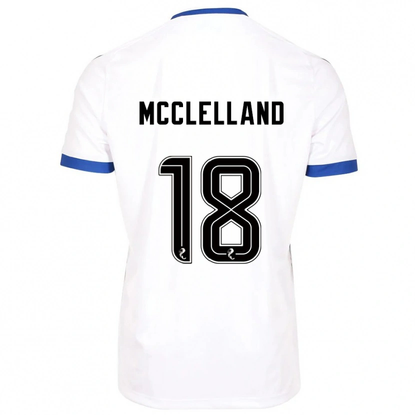 Danxen Criança Camisola Sam Mcclelland #18 Branco Azul Alternativa 2025/26 Camisa Brasil