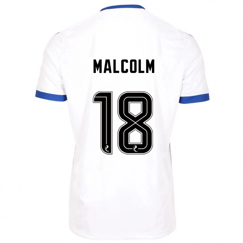 Danxen Criança Camisola Jodie Malcolm #18 Branco Azul Alternativa 2025/26 Camisa Brasil