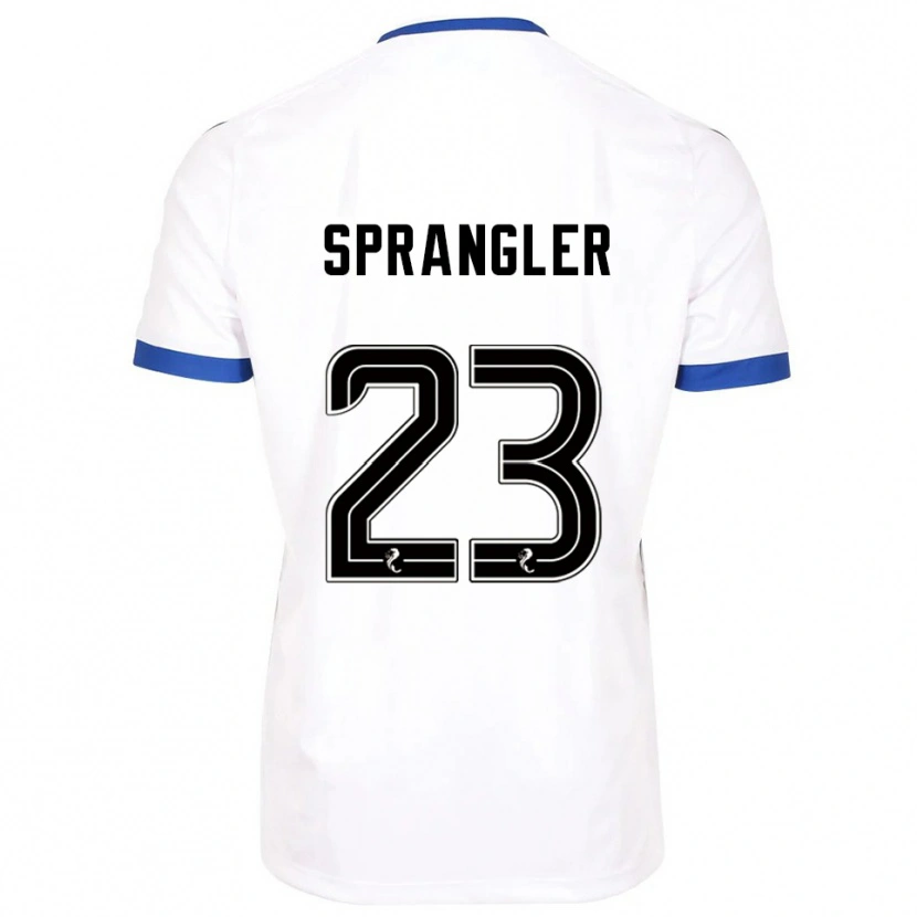 Danxen Criança Camisola Sven Sprangler #23 Branco Azul Alternativa 2025/26 Camisa Brasil