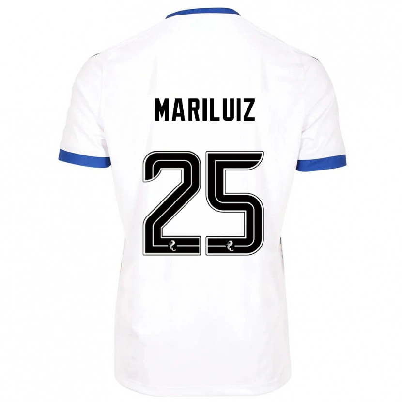 Danxen Criança Camisola Mariluiz Sanchez #25 Branco Azul Alternativa 2025/26 Camisa Brasil