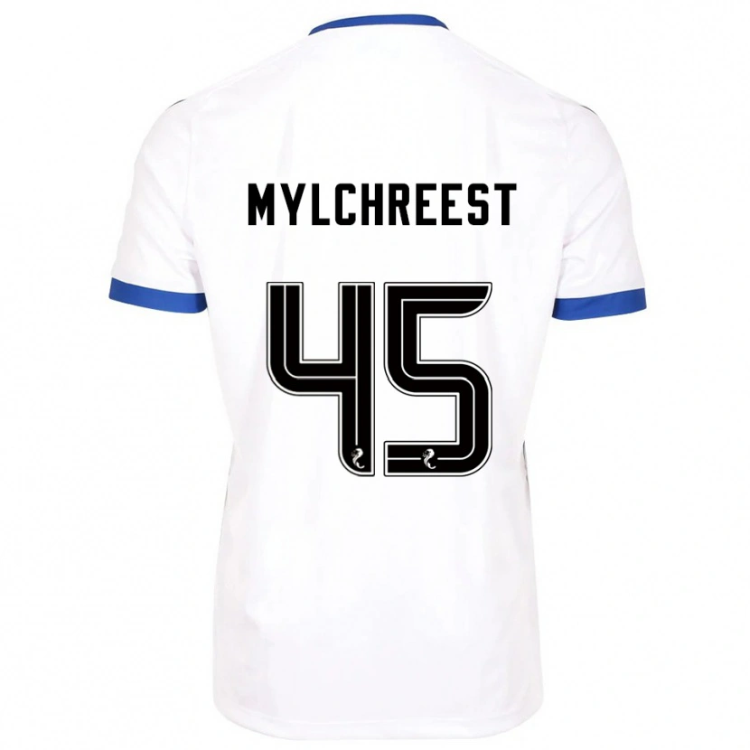 Danxen Criança Camisola Jackson Mylchreest #45 Branco Azul Alternativa 2025/26 Camisa Brasil