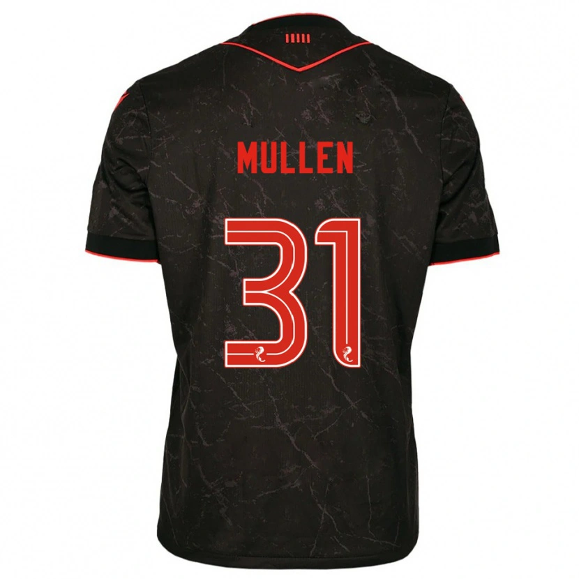 Danxen Criança Camisola Ryan Mullen #31 Preto Vermelho Alternativa 2025/26 Camisa Brasil