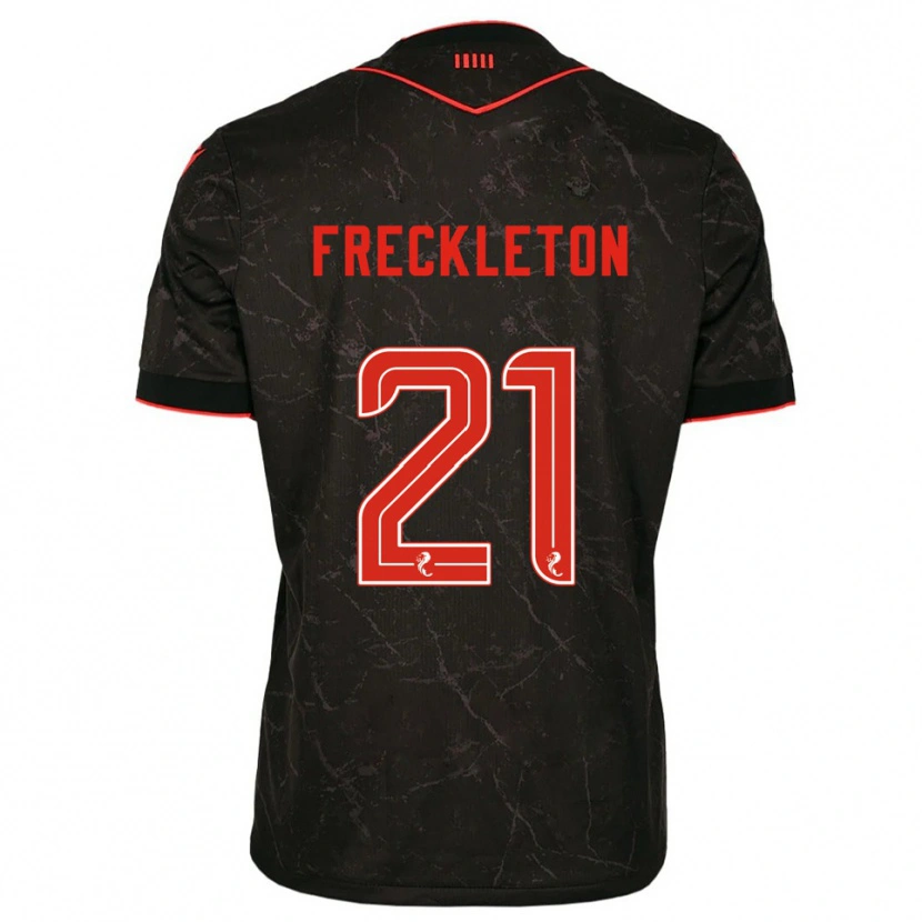 Danxen Criança Camisola Miguel Freckleton #21 Preto Vermelho Alternativa 2025/26 Camisa Brasil