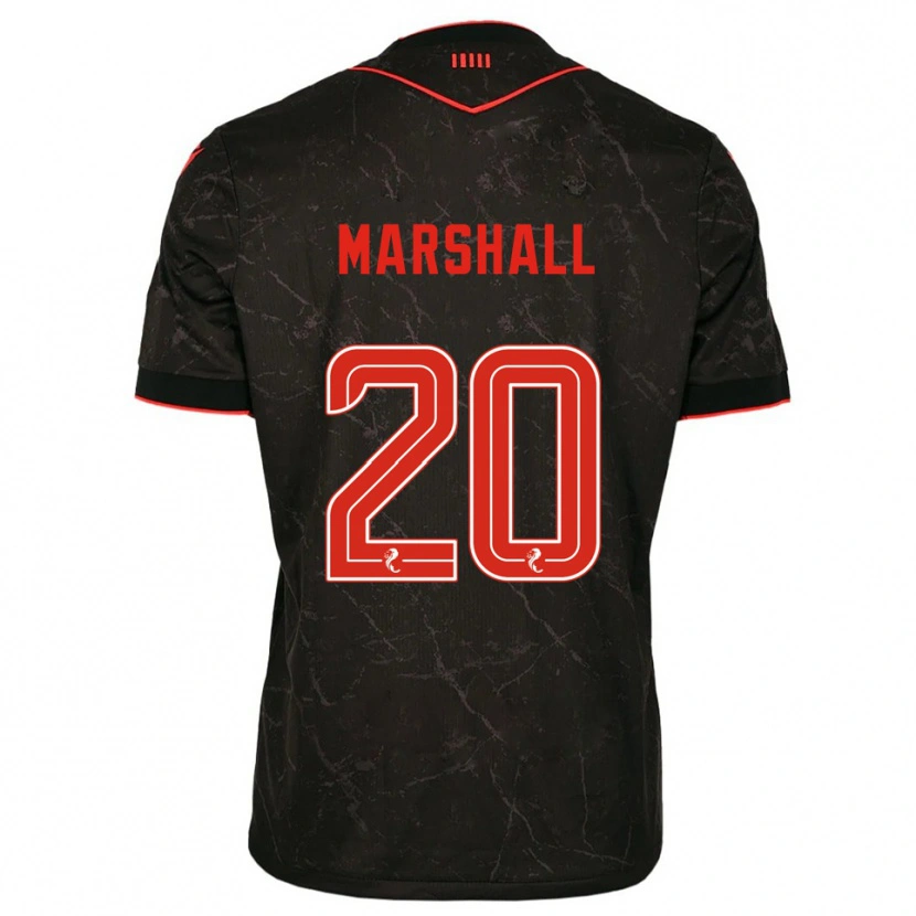 Danxen Criança Camisola Lewis Marshall #20 Preto Vermelho Alternativa 2025/26 Camisa Brasil