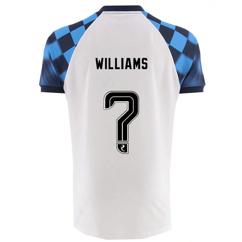 Danxen Criança Camisola Cerys Williams #0 Branco Azul Celeste Alternativa 2025/26 Camisa Brasil