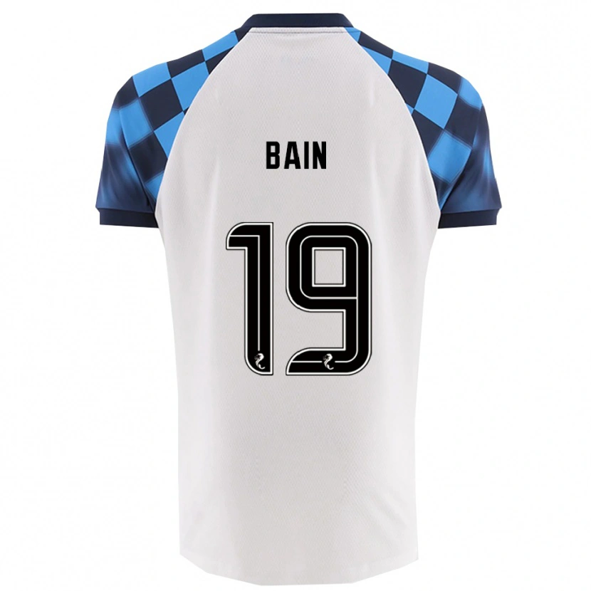 Danxen Criança Camisola Scott Bain #19 Branco Azul Celeste Alternativa 2025/26 Camisa Brasil
