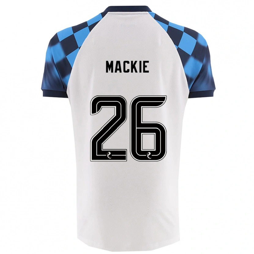 Danxen Criança Camisola Sean Mackie #26 Branco Azul Celeste Alternativa 2025/26 Camisa Brasil