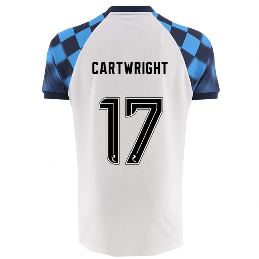 Danxen Criança Camisola Henry Cartwright #17 Branco Azul Celeste Alternativa 2025/26 Camisa Brasil