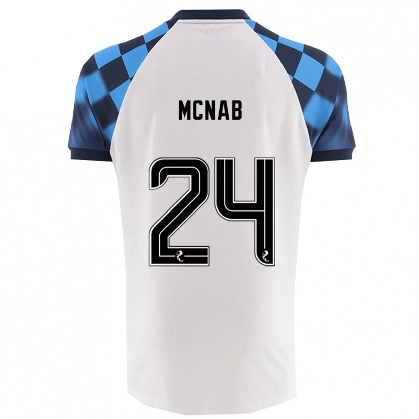 Danxen Criança Camisola Cameron Mcnab #24 Branco Azul Celeste Alternativa 2025/26 Camisa Brasil