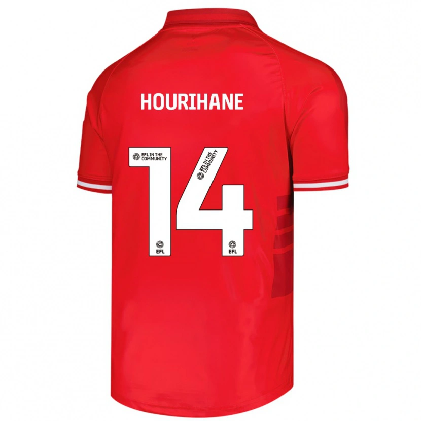 Danxen Homem Camisola Conor Hourihane #14 Vermelho Branco Principal 2025/26 Camisa Brasil