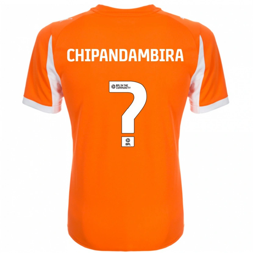 Danxen Homem Camisola Tafadzwa Chipandambira #0 Laranja Branco Principal 2025/26 Camisa Brasil