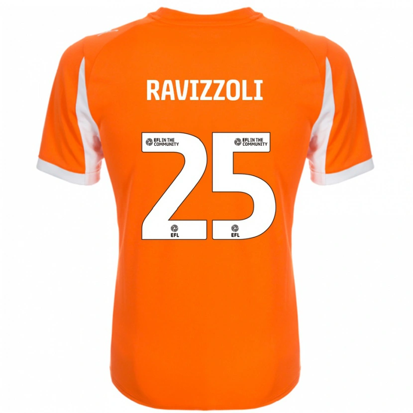 Danxen Homem Camisola Franco Ravizzoli #25 Laranja Branco Principal 2025/26 Camisa Brasil