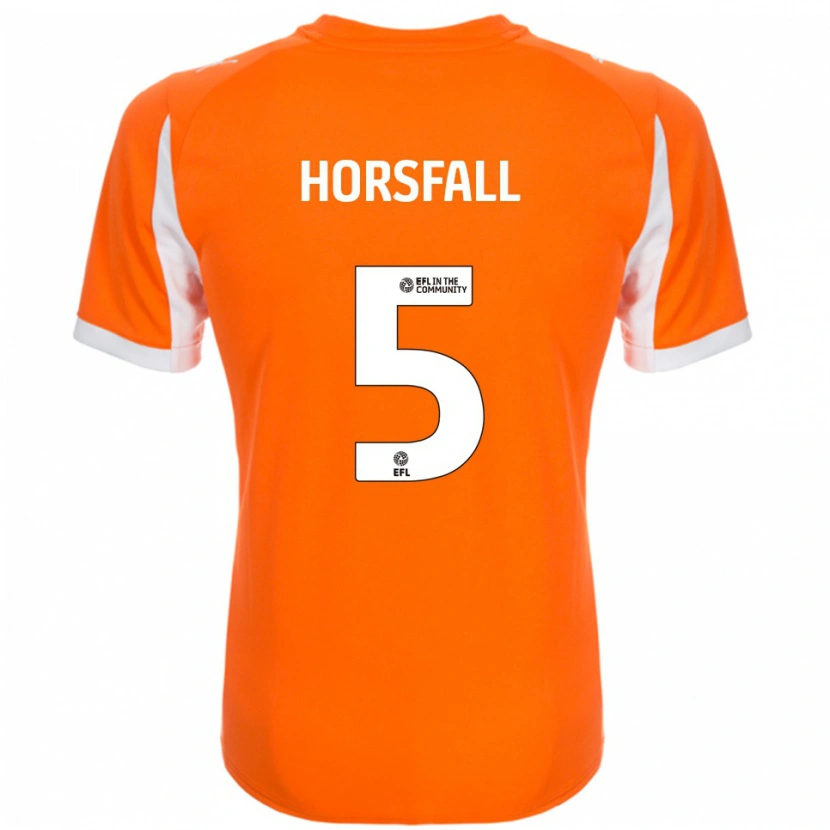 Danxen Homem Camisola Fraser Horsfall #5 Laranja Branco Principal 2025/26 Camisa Brasil