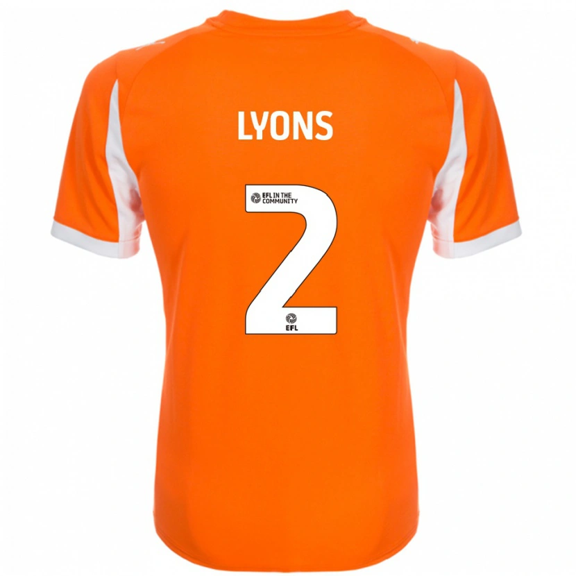 Danxen Homem Camisola Andy Lyons #2 Laranja Branco Principal 2025/26 Camisa Brasil