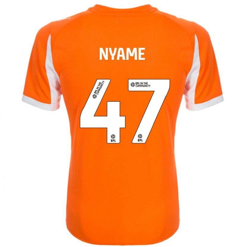 Danxen Homem Camisola Josh Nyame #47 Laranja Branco Principal 2025/26 Camisa Brasil
