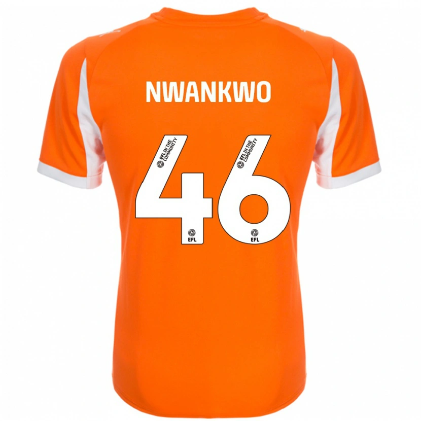 Danxen Homem Camisola Oluchukwu Nwankwo #46 Laranja Branco Principal 2025/26 Camisa Brasil