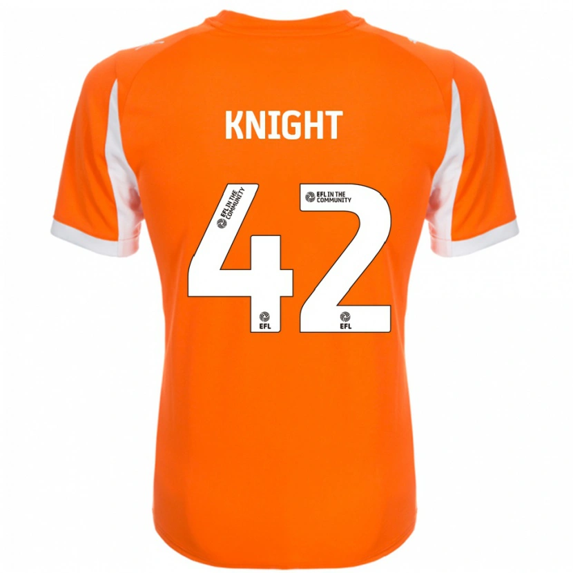 Danxen Homem Camisola Spencer Knight #42 Laranja Branco Principal 2025/26 Camisa Brasil