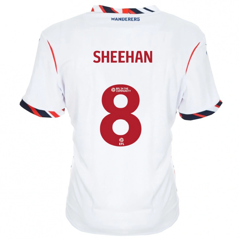 Danxen Homem Camisola Josh Sheehan #8 Branco Vermelho Principal 2025/26 Camisa Brasil