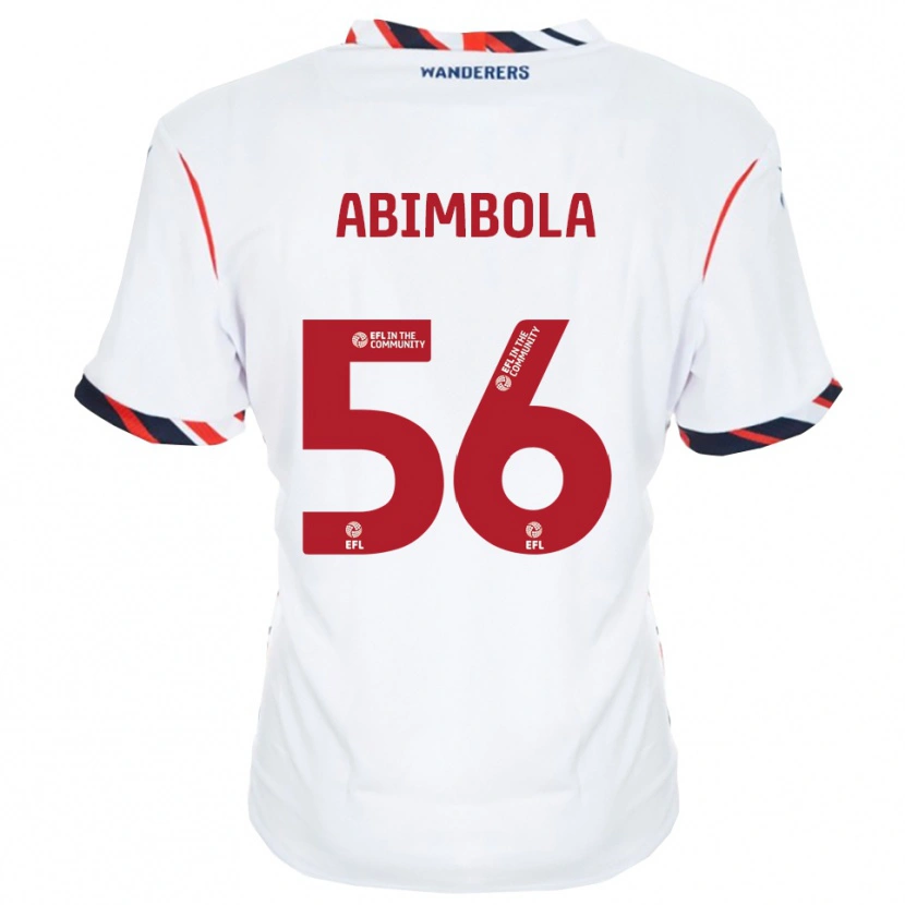 Danxen Homem Camisola David Abimbola #56 Branco Vermelho Principal 2025/26 Camisa Brasil