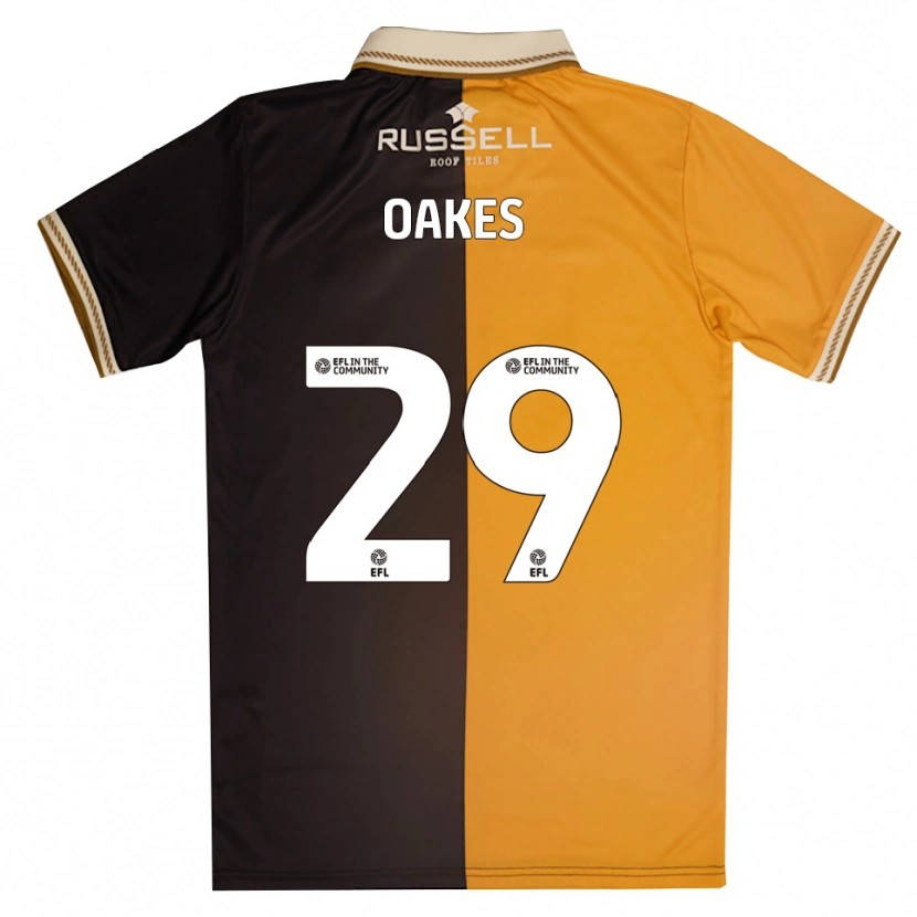Danxen Homem Camisola Toby Oakes #29 Amarelo Preto Principal 2025/26 Camisa Brasil