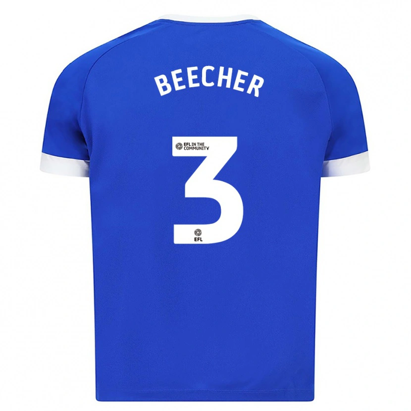Danxen Homem Camisola Josh Beecher #3 Azul Branco Principal 2025/26 Camisa Brasil