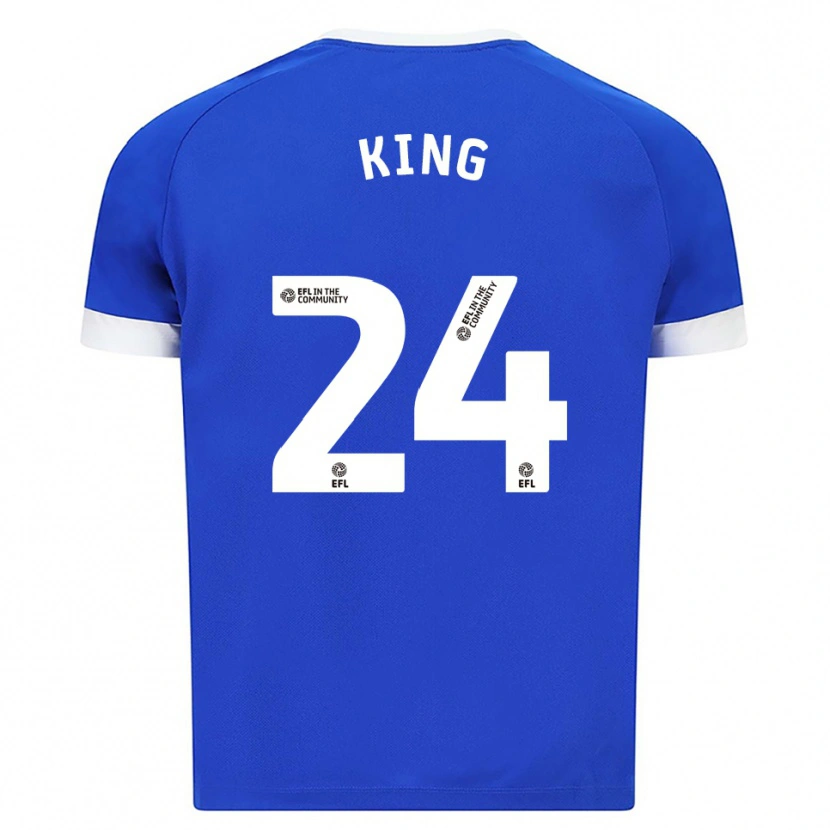 Danxen Homem Camisola Eli King #24 Azul Branco Principal 2025/26 Camisa Brasil