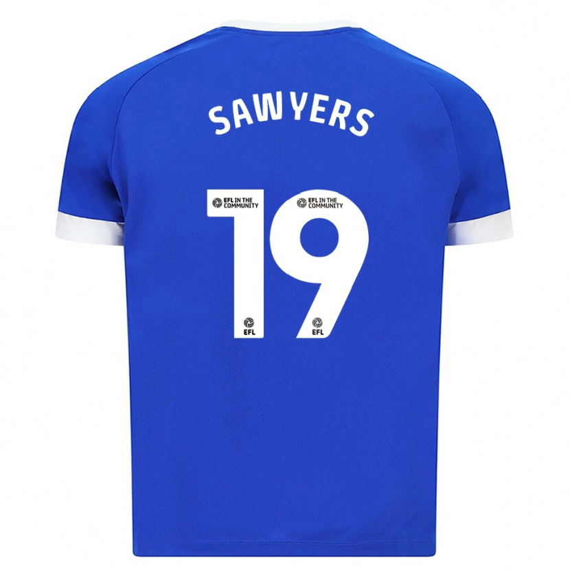 Danxen Homem Camisola Romaine Sawyers #19 Azul Branco Principal 2025/26 Camisa Brasil