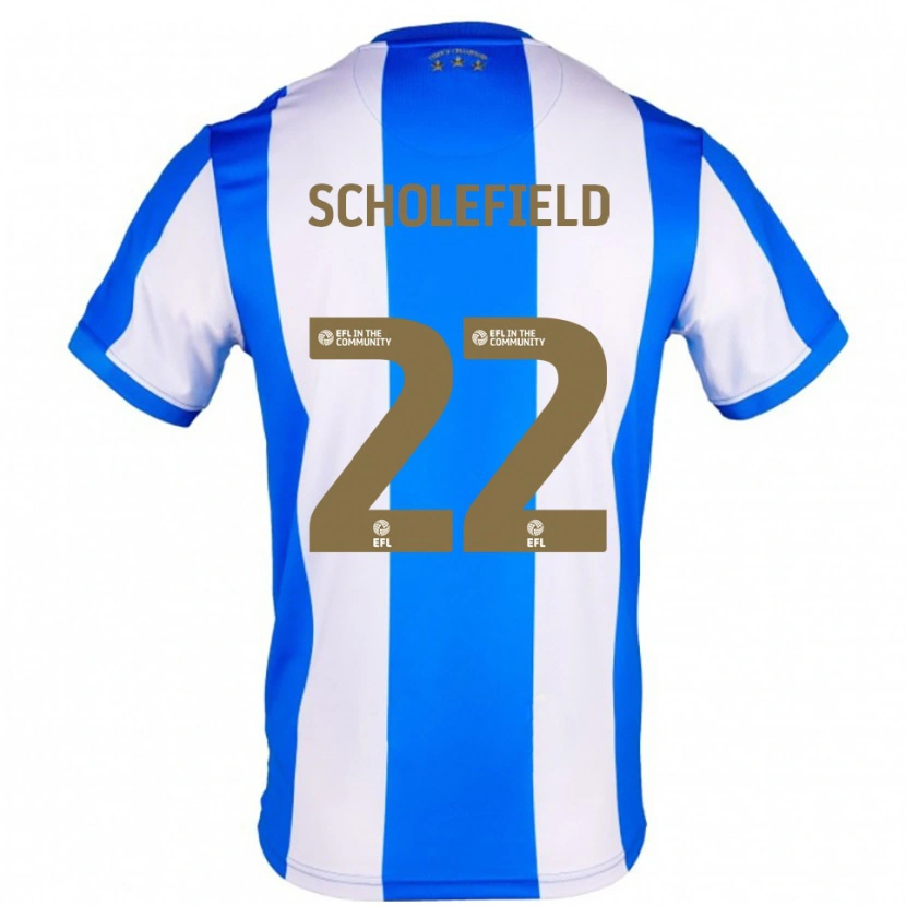 Danxen Homem Camisola Lois Scholefield #22 Azul Branco Principal 2025/26 Camisa Brasil