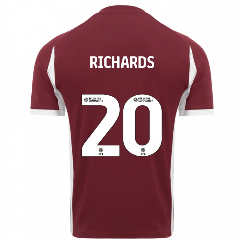 Danxen Homem Camisola Mia Richards #20 Vinho Branco Principal 2025/26 Camisa Brasil