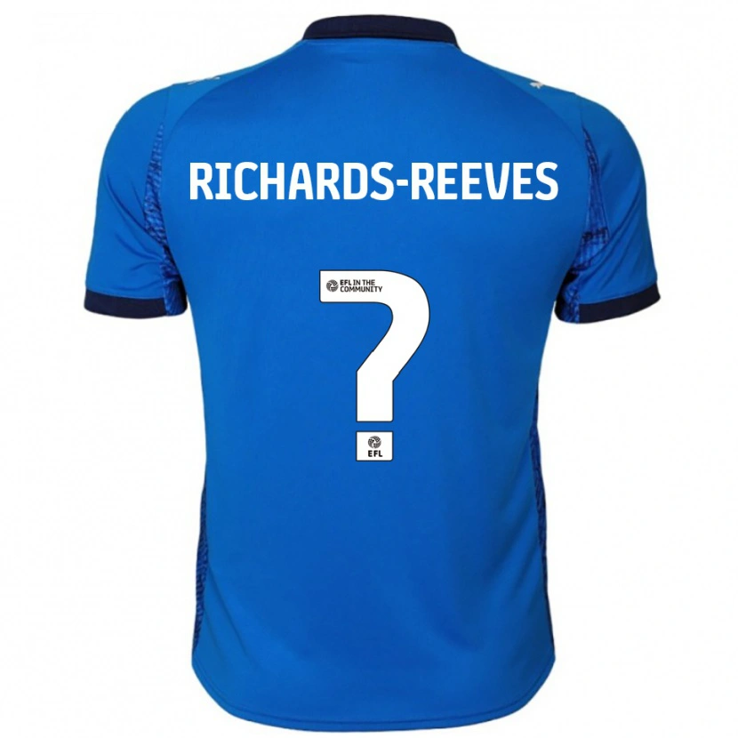 Danxen Homem Camisola Phoebe Richards-Reeves #0 Azul Branco Principal 2025/26 Camisa Brasil