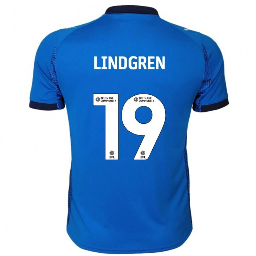 Danxen Homem Camisola Gustav Lindgren #19 Azul Branco Principal 2025/26 Camisa Brasil