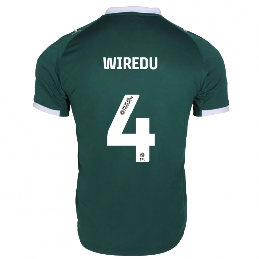 Danxen Homem Camisola Brendan Wiredu #4 Verde Branco Principal 2025/26 Camisa Brasil