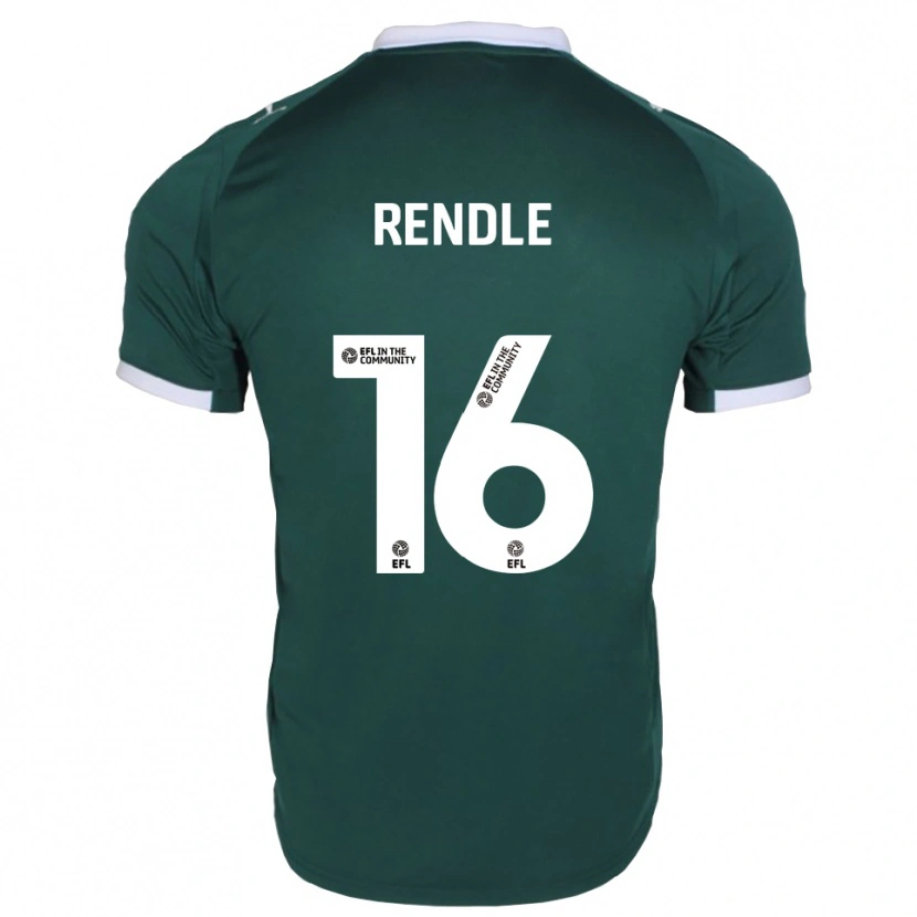 Danxen Homem Camisola Jared Rendle #16 Verde Branco Principal 2025/26 Camisa Brasil