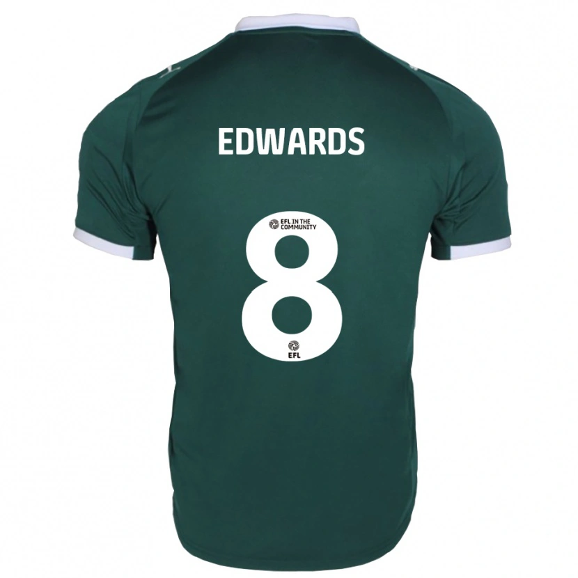 Danxen Homem Camisola Joe Edwards #8 Verde Branco Principal 2025/26 Camisa Brasil