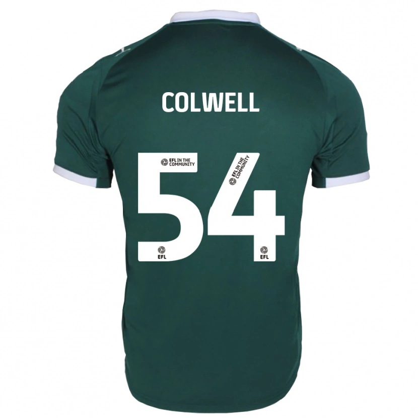 Danxen Homem Camisola Lewis Colwell #54 Verde Branco Principal 2025/26 Camisa Brasil