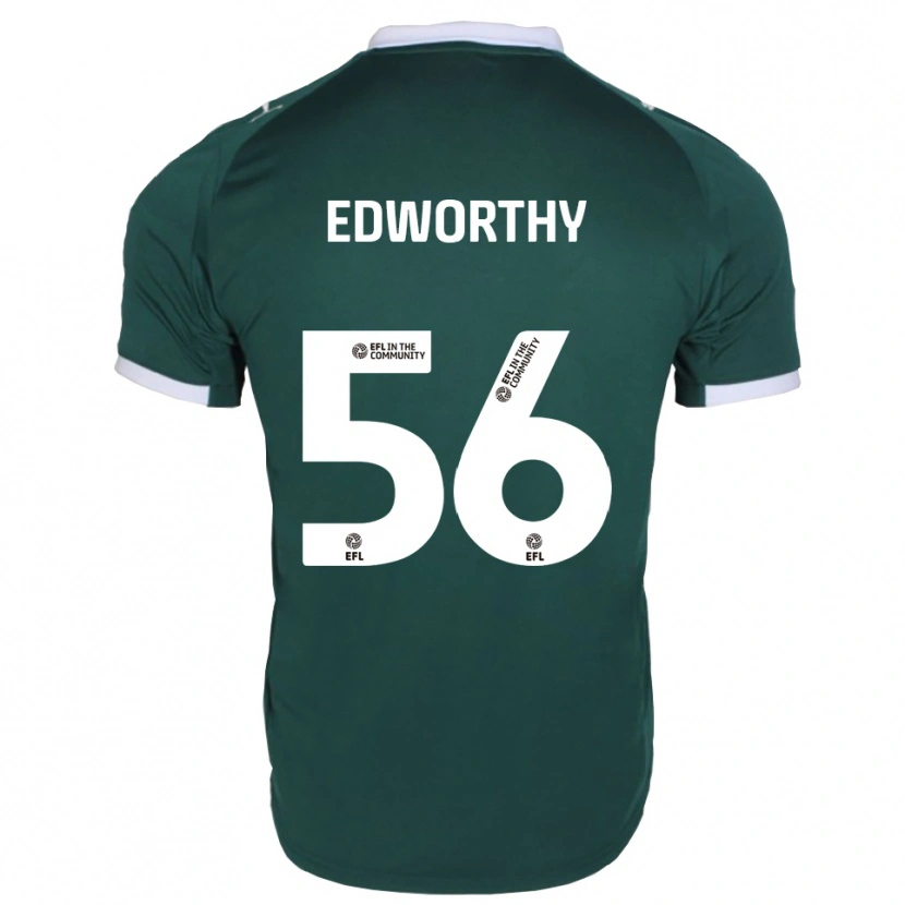 Danxen Homem Camisola Kieran Edworthy #56 Verde Branco Principal 2025/26 Camisa Brasil
