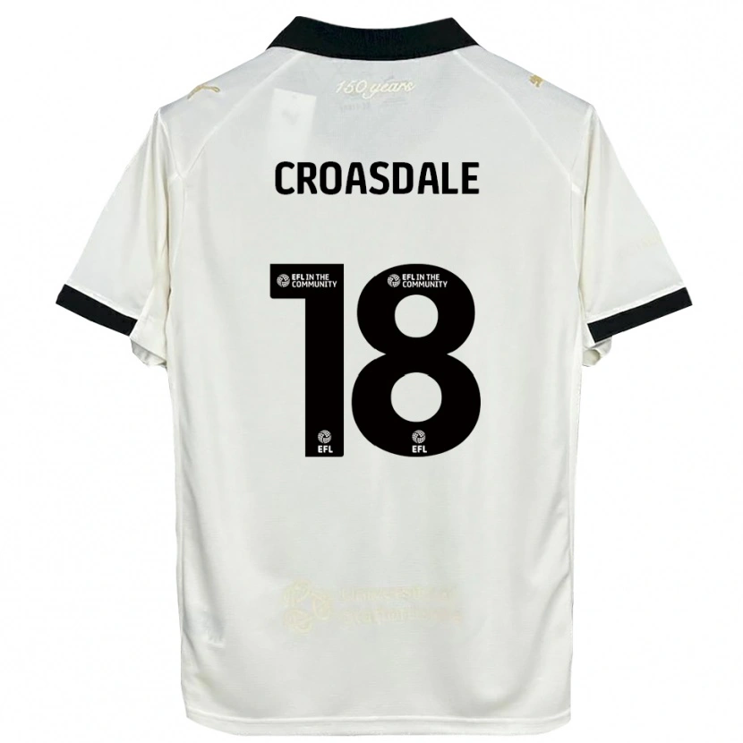 Danxen Homem Camisola Ryan Croasdale #18 Branco Sujo Preto Principal 2025/26 Camisa Brasil