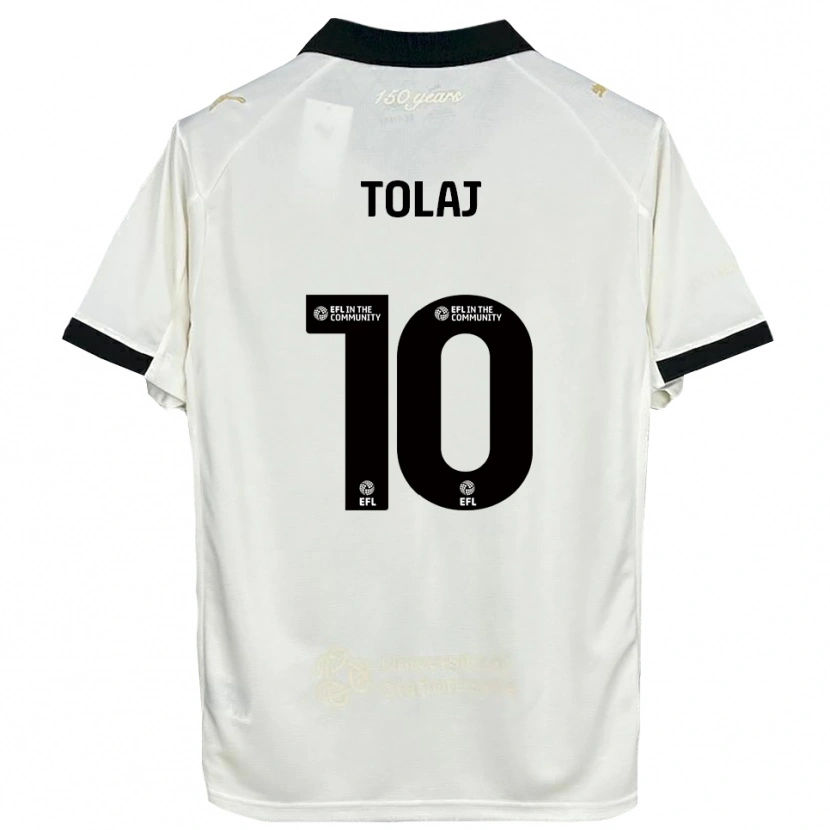 Danxen Homem Camisola Lorent Tolaj #10 Branco Sujo Preto Principal 2025/26 Camisa Brasil