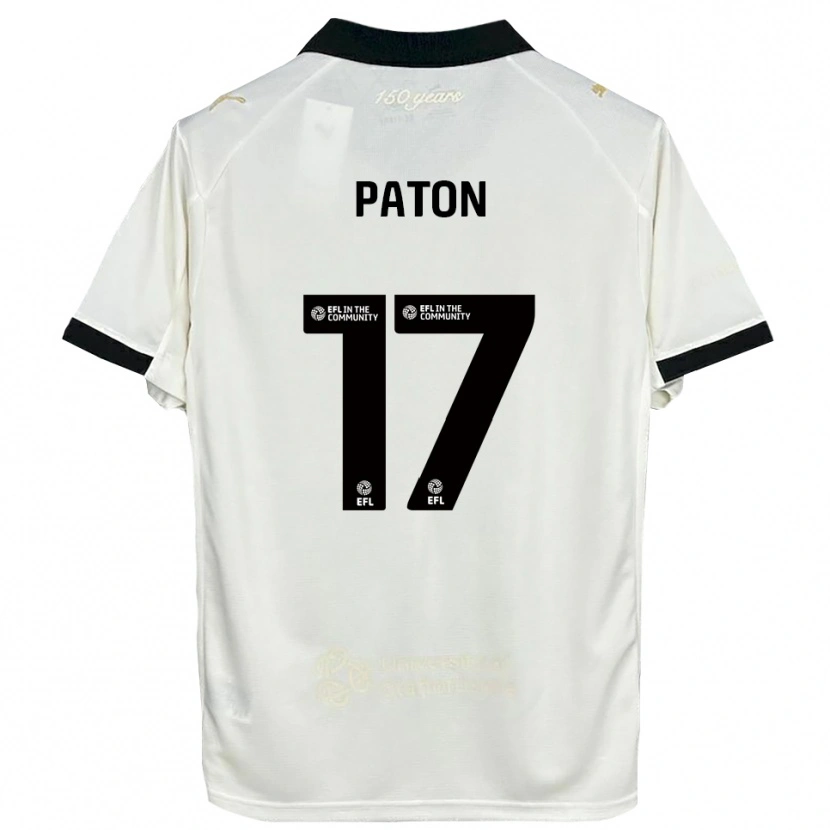 Danxen Homem Camisola Ruari Paton #17 Branco Sujo Preto Principal 2025/26 Camisa Brasil