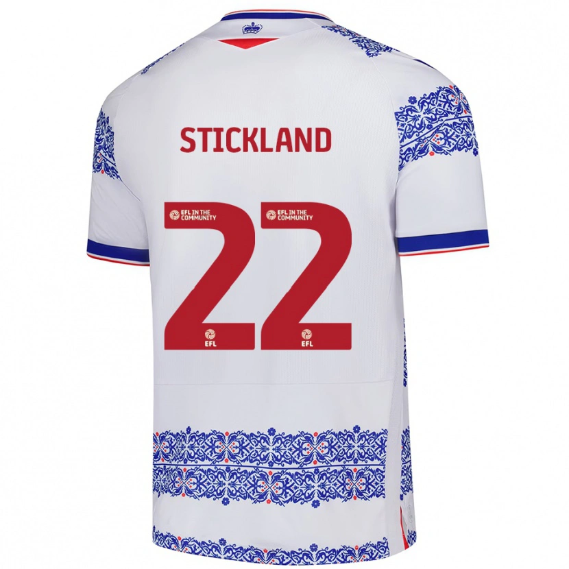 Danxen Homem Camisola Michael Stickland #22 Branco Azul Principal 2025/26 Camisa Brasil