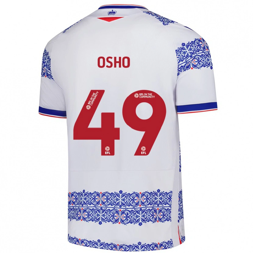 Danxen Homem Camisola Emmanuel Osho #49 Branco Azul Principal 2025/26 Camisa Brasil