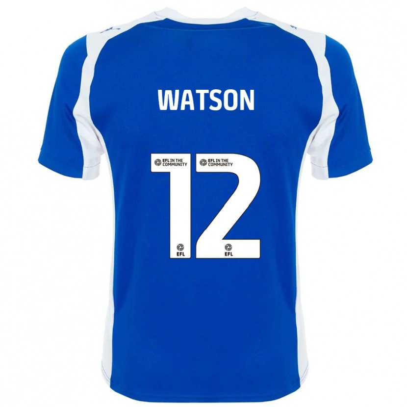 Danxen Homem Camisola Tom Watson #12 Azul Branco Principal 2025/26 Camisa Brasil